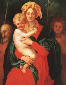 雅各佈 達 蓬托爾莫 Madonna and Child with St 雅各佈 達 蓬托爾莫 Madonna and Child with St